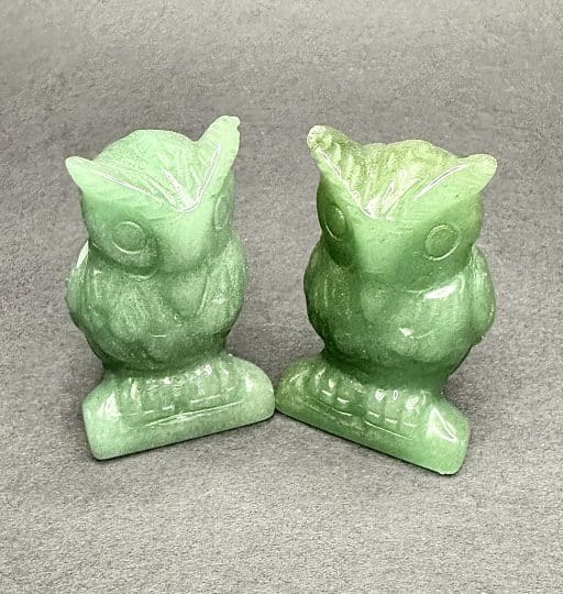 Green Aventurine Owl