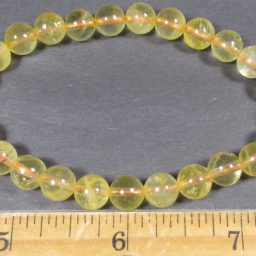 Honey Calcite Round Bead Bracelet