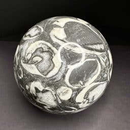 FOSSIL SHELL MARBLE SPHERE