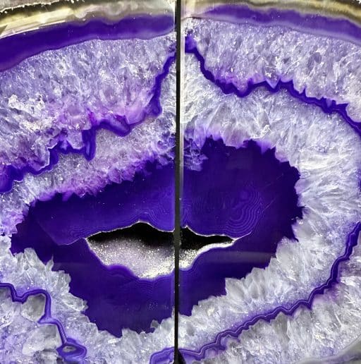 BK305 Purple Brazilian Agate Bookends - Image 4