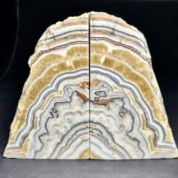 Zebra Calcite Bookends