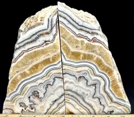 BK511 Zebra Calcite Bookends - Image 4