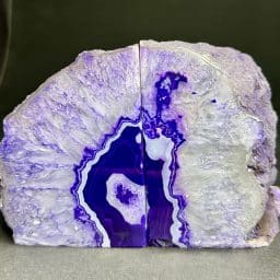 Purple Brazilian Agate Bookends