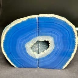 Blue Brazilian Agate Bookends