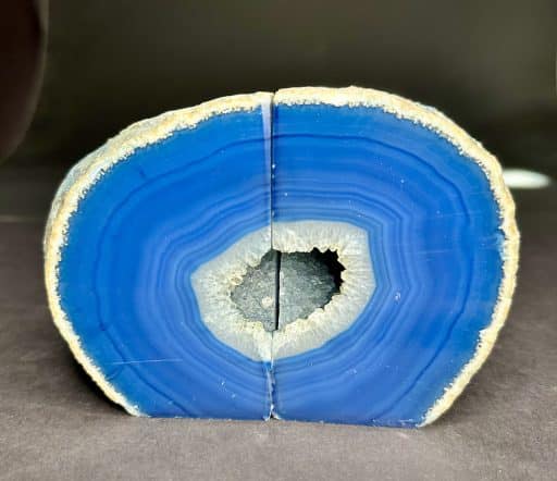 Blue Brazilian Agate Bookends