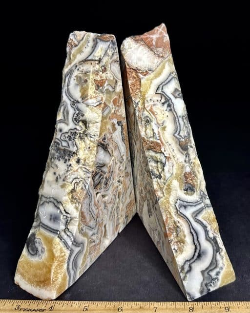 BK202 Zebra Calcite Bookends - Image 4