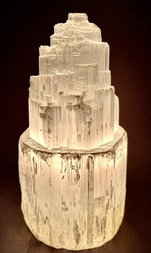 LT411 Rough Selenite Lamp - Image 4