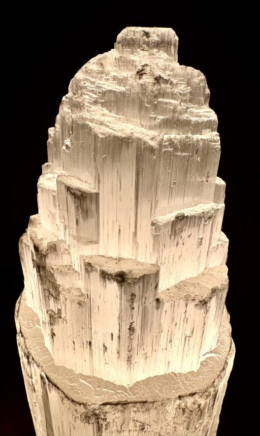 Rough Selenite Lamp