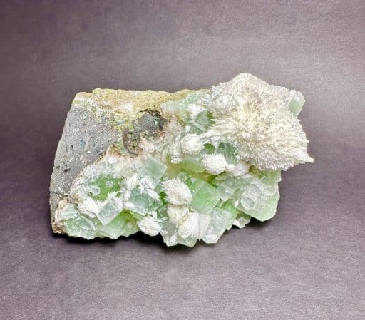 Green Apophyllite and Mordenite