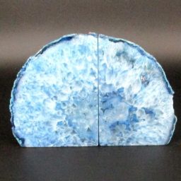 Blue Brazilian Agate Bookends