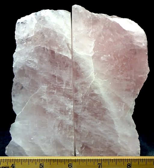 Rose Quartz Bookends