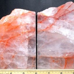 Fire Quartz Bookends