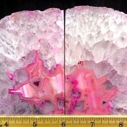 Pink Brazilian Agate Bookends