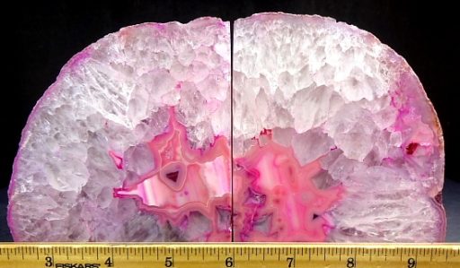 Pink Brazilian Agate Bookends