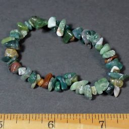 Fancy Jasper chip bead bracelet