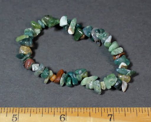 Fancy Jasper chip bead bracelet