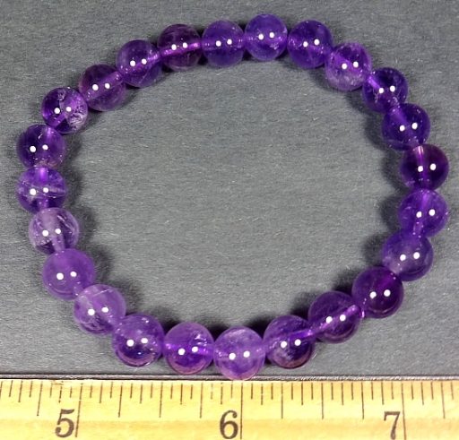 Amethyst Gemstone Beads Bracelet