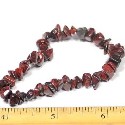 Brecciated Jasper bracelet with chip beads