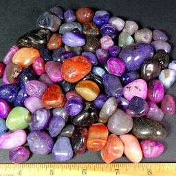 Dyed Tumbled Brazilian Agate Stones