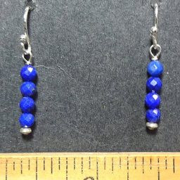 Lapis Bead Earrings