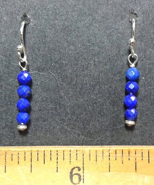 Lapis Bead Earrings