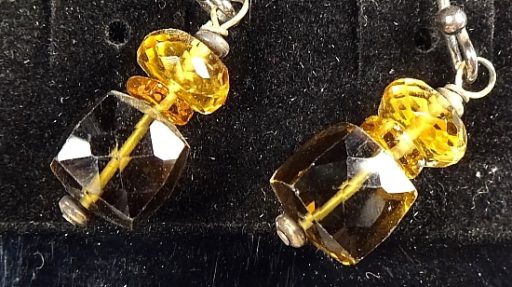 Beer Quartz & Citrine Earrings