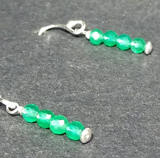 Green Onyx Bead Earrings