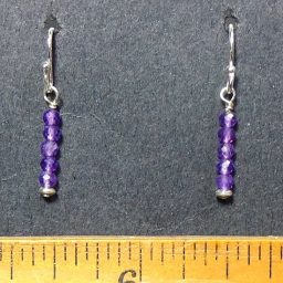 Amethyst Bead Earrings