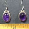 Amethyst Earrings mounted in a Sterling Silver setting