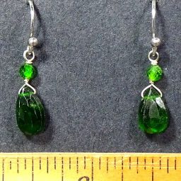 Chrome Diopside Earrings