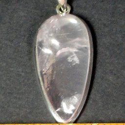 pretty pendant with a 12mm x 26mm Rose Quartz stone