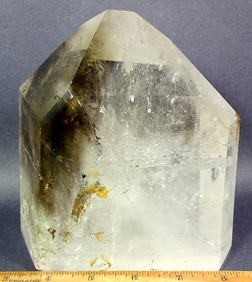 Smokey and Crystal Quartz point