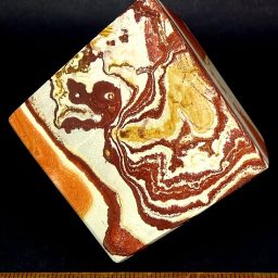 Rainbow Rhyolite Cube