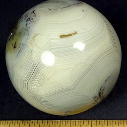 Black Skin Agate Sphere