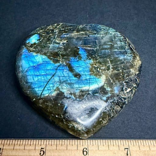 H305 Labradorite Heart - Image 4