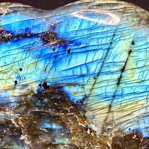 Labradorite Heart