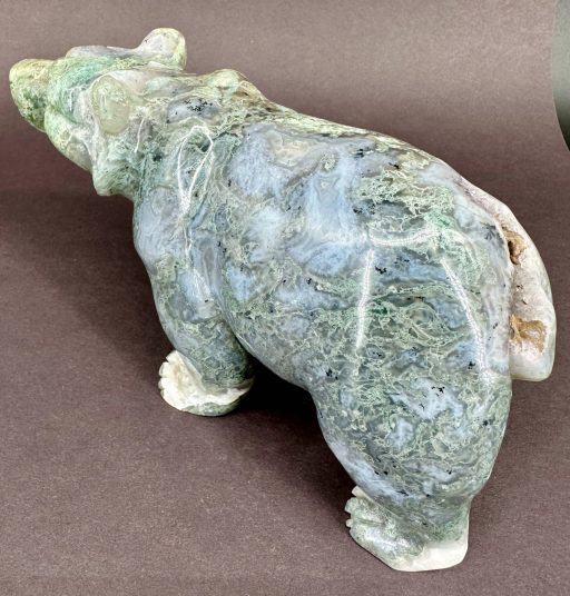 Moss Agate Bear