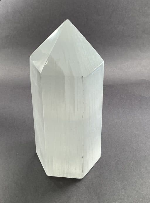 Obelisk Selenite Lamp