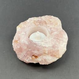 Rose Quartz Candle Holder