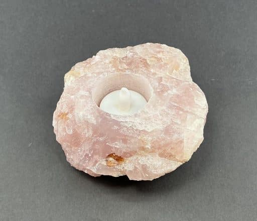 Rose Quartz Candle Holder