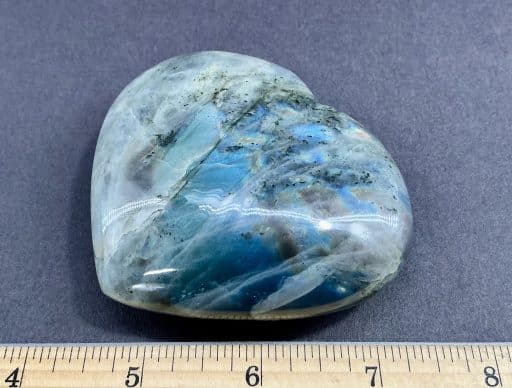 Labradorite Heart