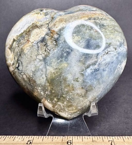 H421 Madagascar Jasper Heart - Image 2