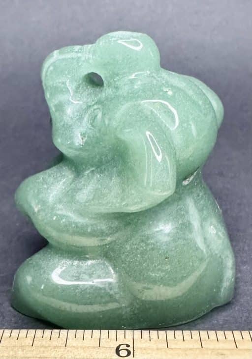 CV122 Green Aventurine Elephant - Image 2