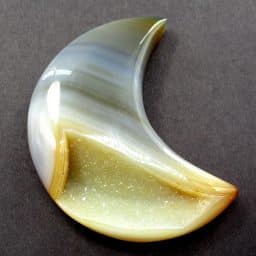 Brazilian Agate Half Moon