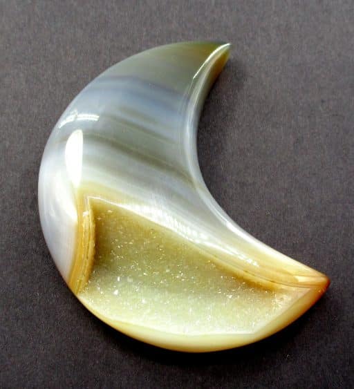 Brazilian Agate Half Moon