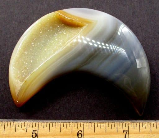 CV112 Brazilian Agate Half Moon - Image 2