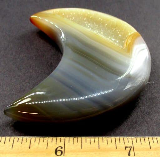 CV112 Brazilian Agate Half Moon - Image 3