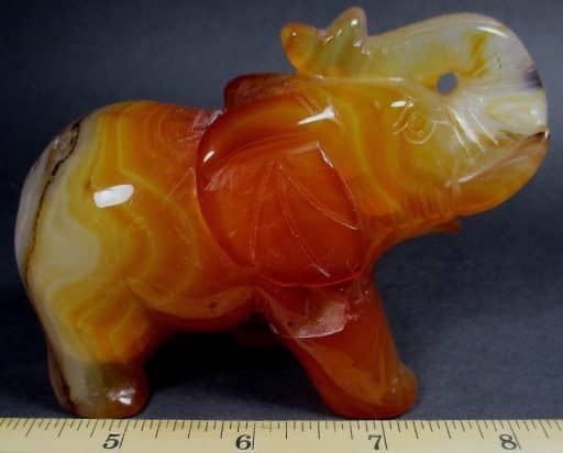 Carnelian Agate Elephant