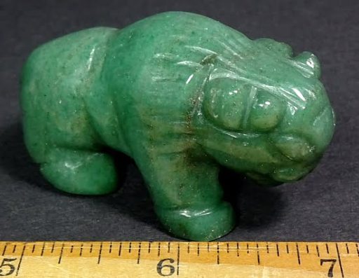 Buffalo made from Green Aventurine