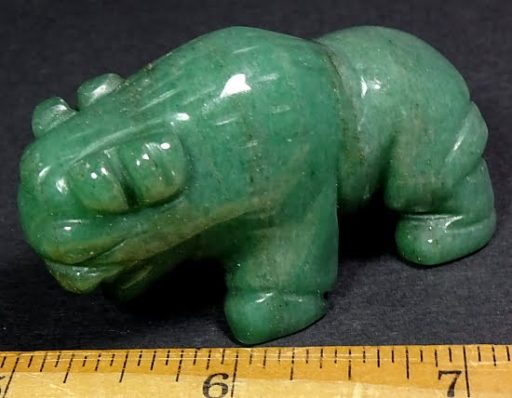 Buffalo made from Green Aventurine